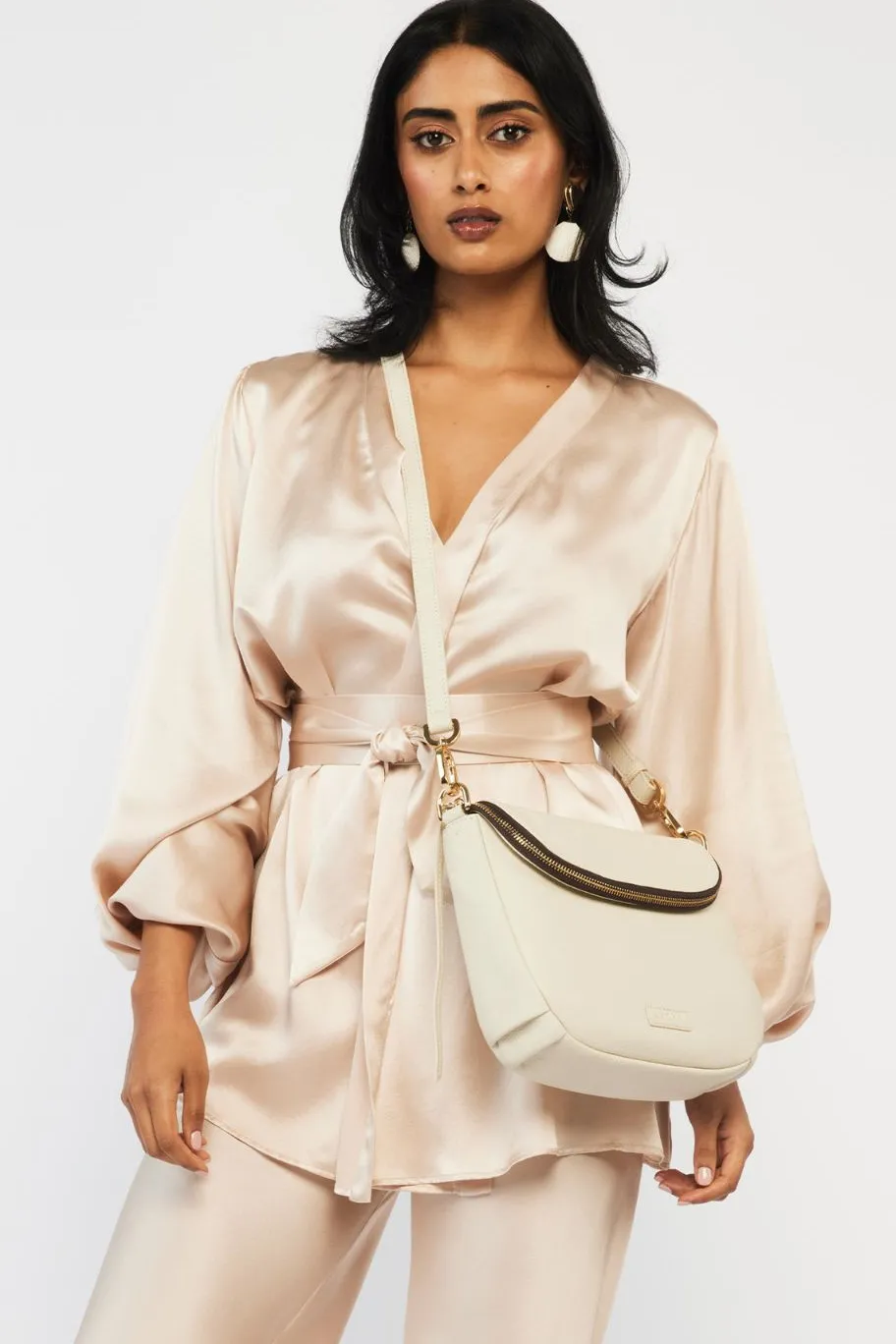 Saben Fifi Alabaster Crossbody Bag