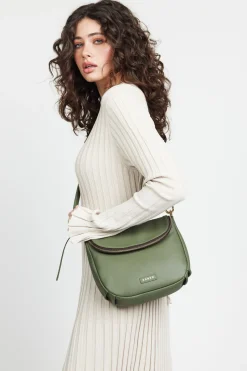 Saben FiFi Cactus Leather Shoulder Bag
