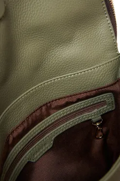 Saben FiFi Cactus Leather Shoulder Bag