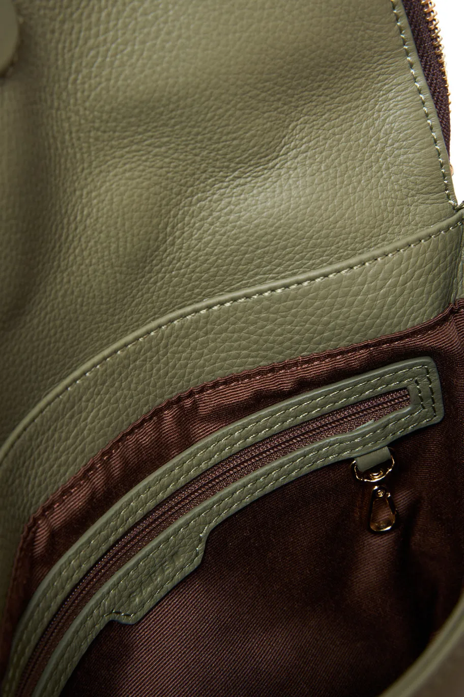 Saben FiFi Cactus Leather Shoulder Bag