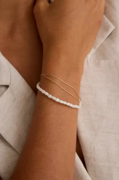Humble + Heart Fine Double Chain Gold Bracelet
