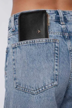 Peta + Jain Fitz Black Pebble Vegan Leather Card Holder