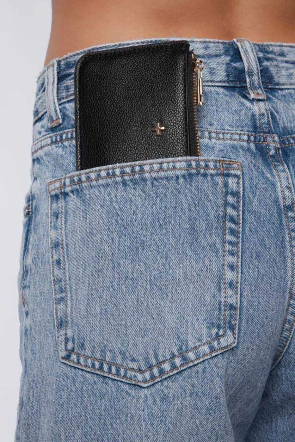 Peta + Jain Fitz Black Pebble Vegan Leather Card Holder