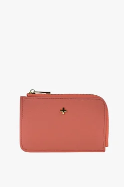 Peta + Jain Fitz Coral Pebble Vegan Leather Card Holder