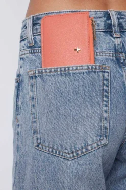 Peta + Jain Fitz Coral Pebble Vegan Leather Card Holder