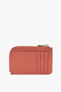 Peta + Jain Fitz Coral Pebble Vegan Leather Card Holder