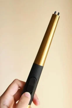 Flint Brass USB Rechargeable 25cm Lighter