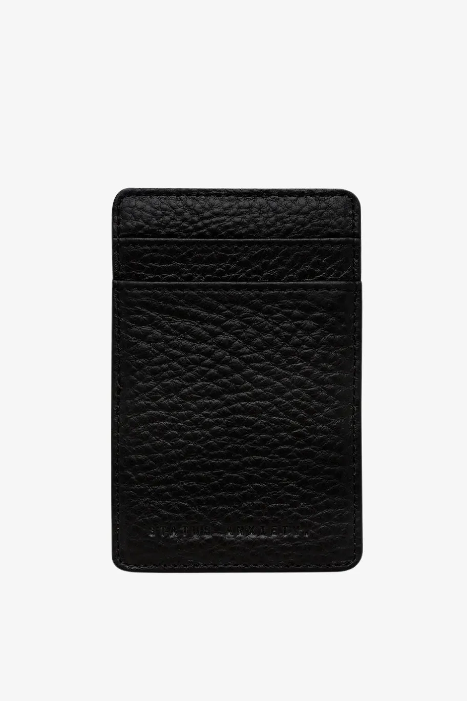 Status Anxiety Flip Two Sided Black Wallet Cardholder