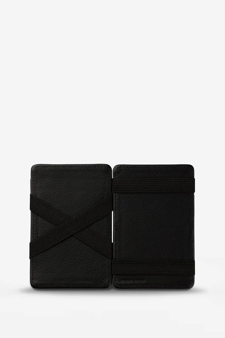 Status Anxiety Flip Two Sided Black Wallet Cardholder