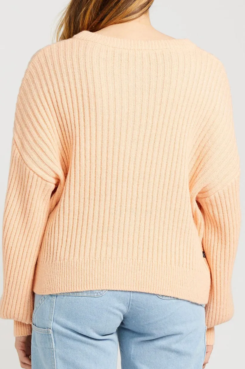 Thing Thing Flo Peach Wool Blend Cardigan