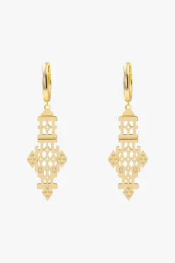 Silver Linings Florence Gold Pendant Earrings