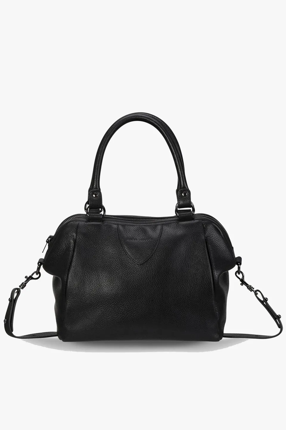 Status Anxiety Force of Being Black Leather Handbag