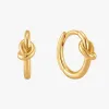 Ania Haie Forget Me Knot Huggie Hoop Gold 12mm EOL Earrings