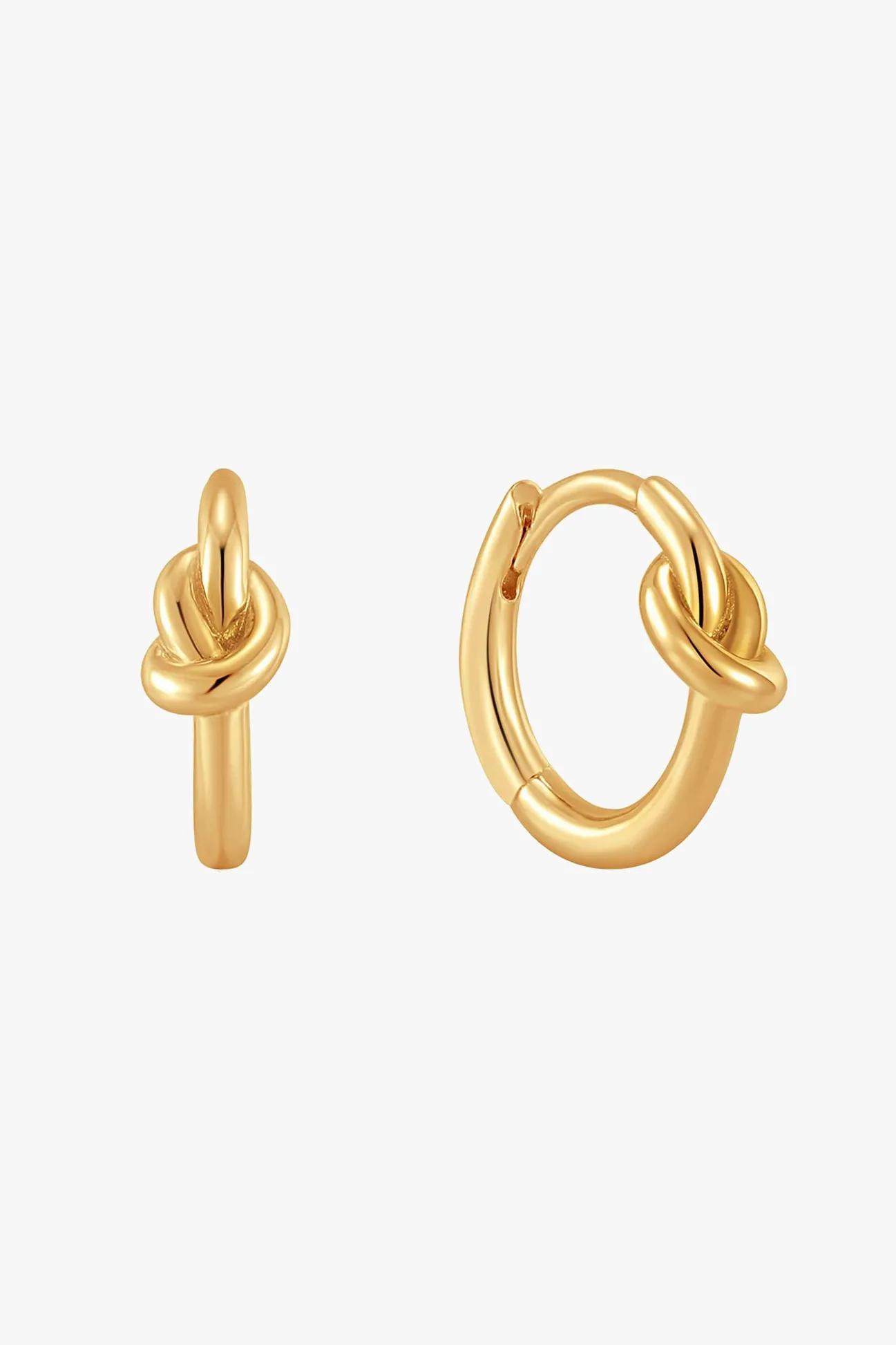 Ania Haie Forget Me Knot Huggie Hoop Gold 12mm EOL Earrings