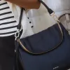 Saben Frankie Fold Over Black Shoulder Bag