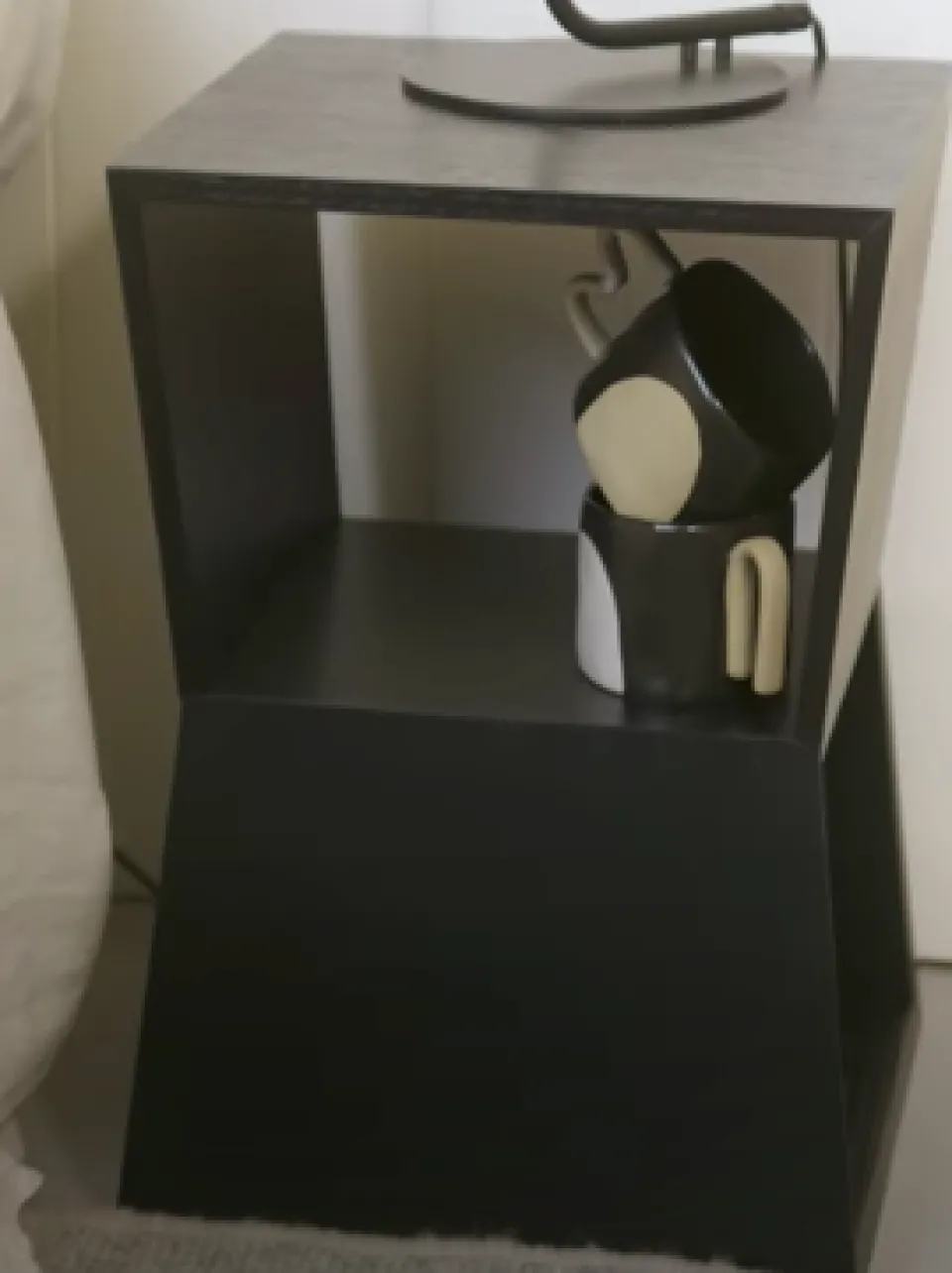 NED Collections Franko Black 33X33X41 Side Table