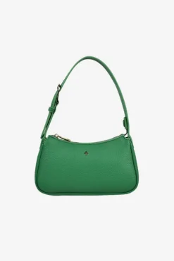 Peta + Jain Gabi Green Vegan Leather Gold Hardware Shoulder Bag