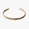 Love Lunamei Gaia 18k Gold Plate Soft Hammered Cuff Bangle