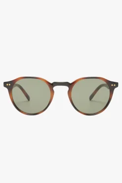 Le Specs Galavant Tort Round Green Mono Lens Sunglasses