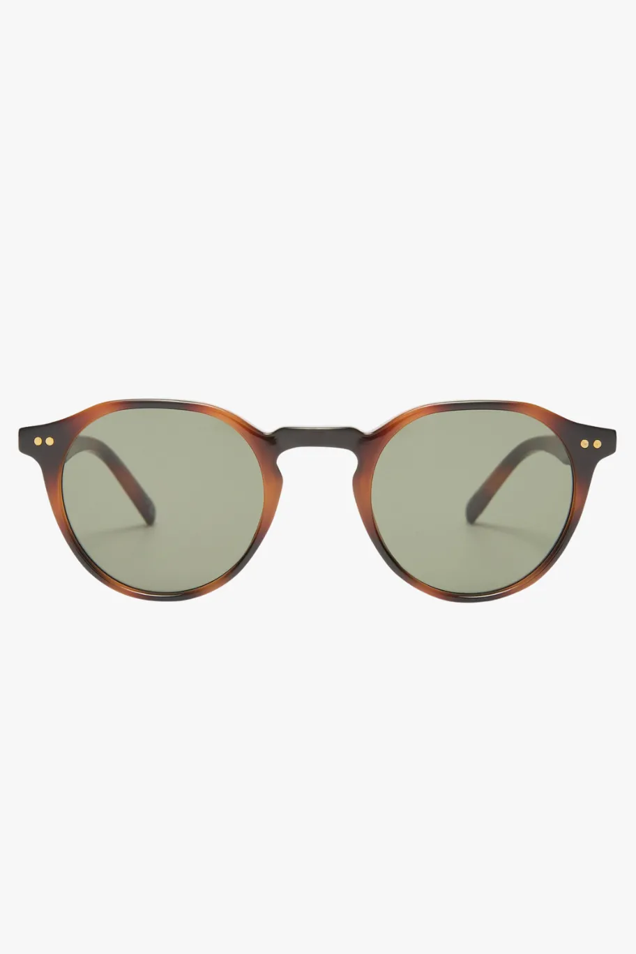 Le Specs Galavant Tort Round Green Mono Lens Sunglasses