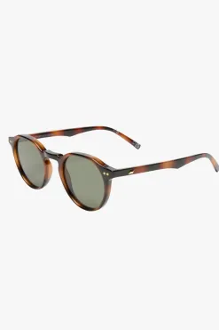 Le Specs Galavant Tort Round Green Mono Lens Sunglasses