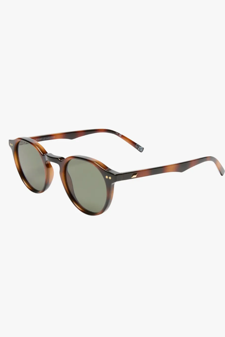 Le Specs Galavant Tort Round Green Mono Lens Sunglasses
