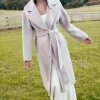 By Rosa. Geneva Oat Wool Blend Belted Coat