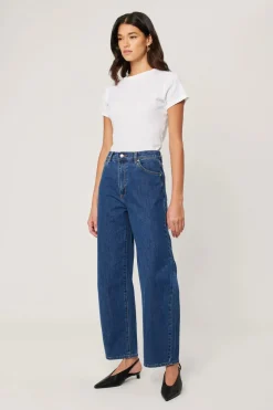 Rollas Gigi Forever Blue Mid Barrel Jean