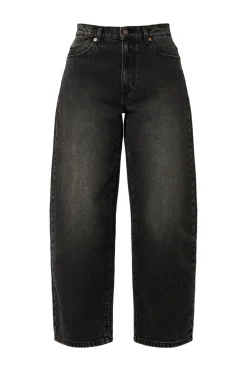 Rollas Gigi 80s Black Mid Barrel Jean
