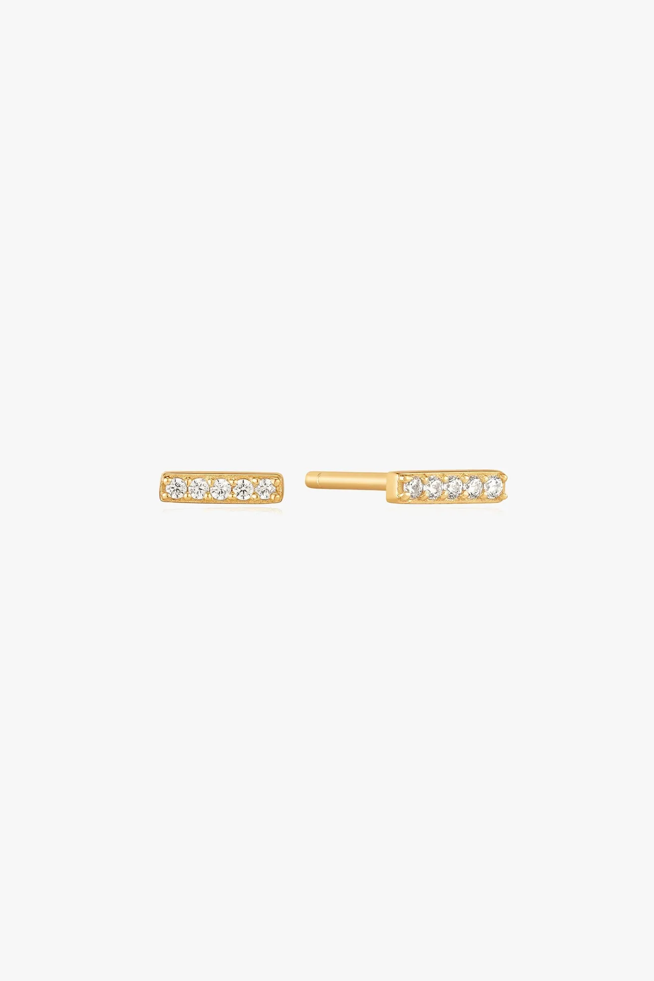 Ania Haie Glam Rock Gold Bar Stud EOL Earrings