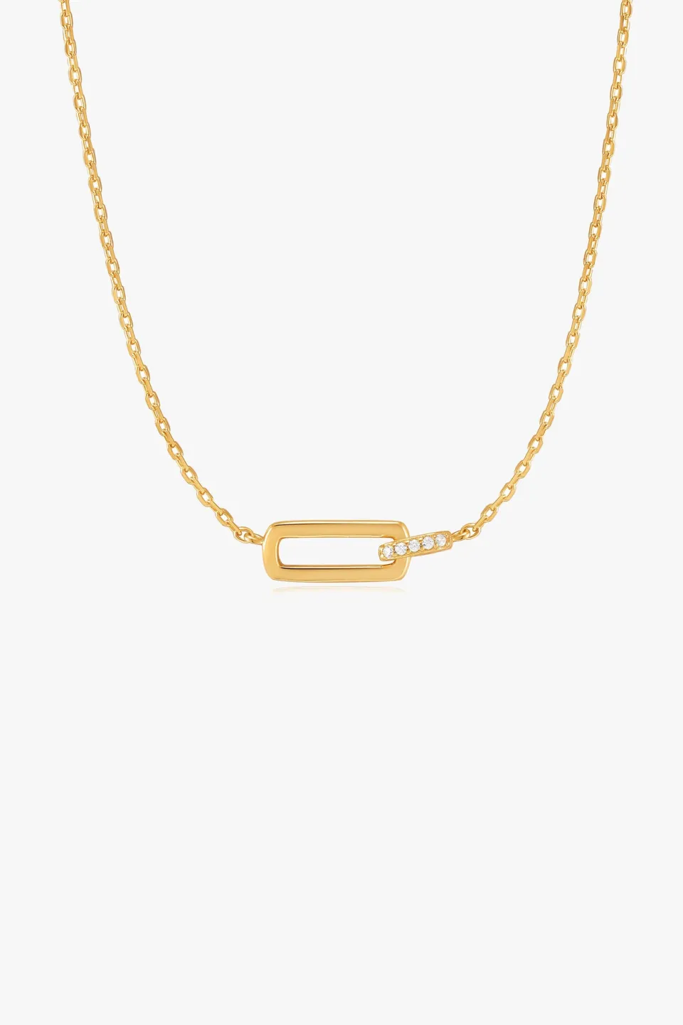 Ania Haie Glam Rock Gold Interlock Necklace