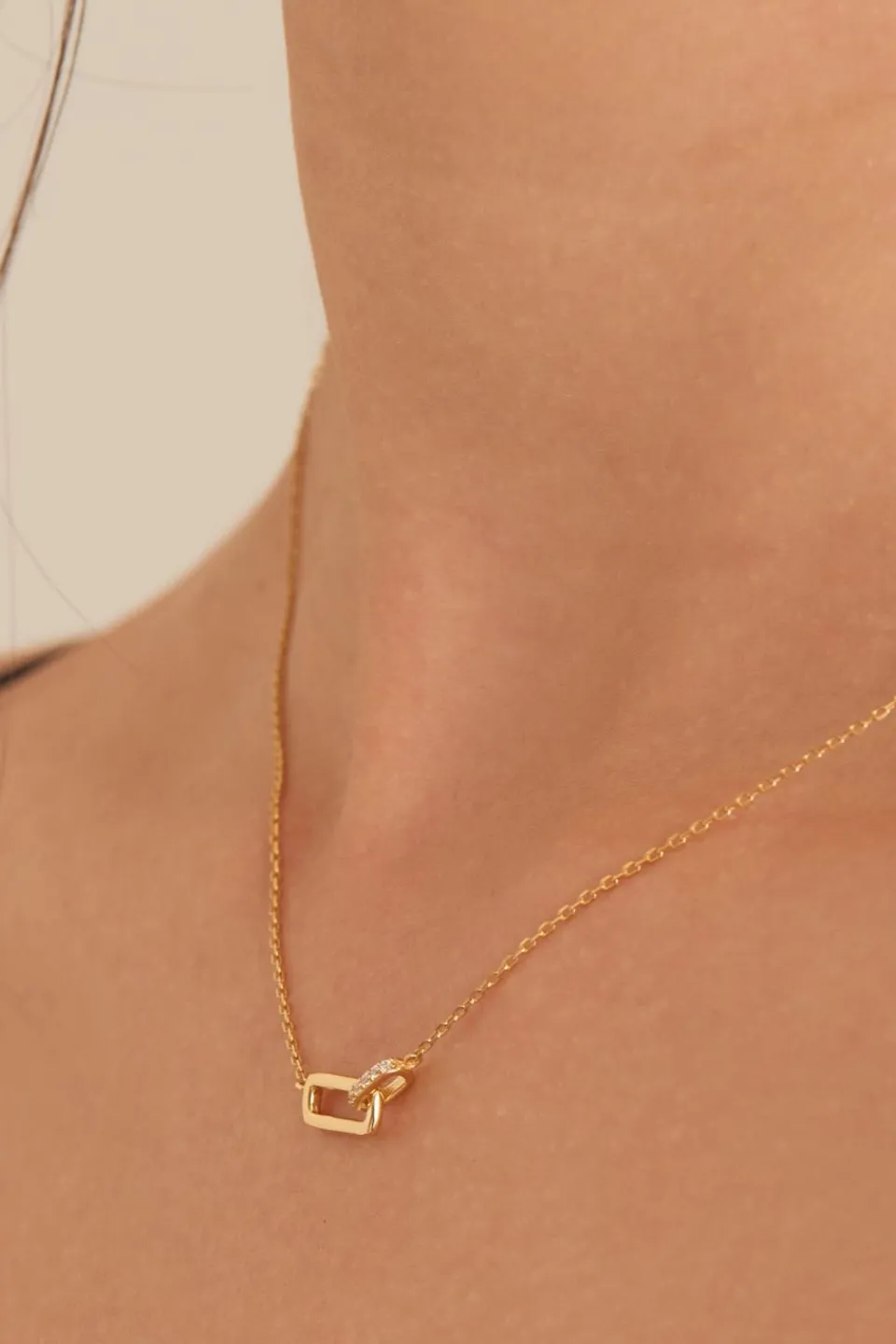 Ania Haie Glam Rock Gold Interlock Necklace