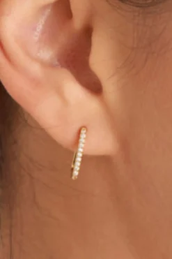 Ania Haie Glam Rock Gold Oval Hoop Earrings