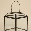 Willow u0026 Mae Glass with Black Metal Trim Lantern