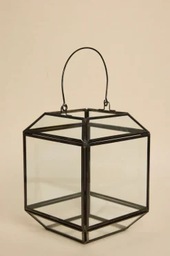Willow u0026 Mae Glass with Black Metal Trim Lantern