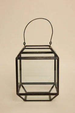 Willow u0026 Mae Glass with Black Metal Trim Lantern