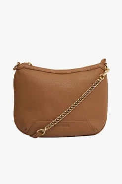 Elms+King Glendale Taupe Crossbody Bag with Chain