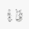 Ania Haie Glow Getter Crystal Cluster Silver Huggie EOL Earrings
