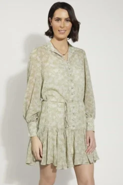 Drama The Label Guildford Thyme LS Roulett Mini Dress
