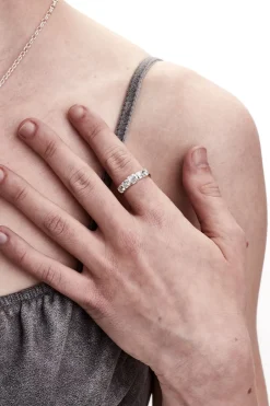 Stolen Girlfriends Club Halo Moonstone Cluster Ring