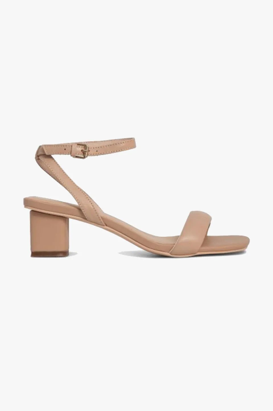 Nude Harlyn Leather Low Heel
