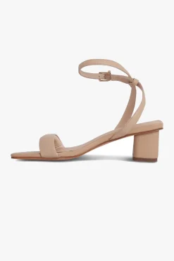 Nude Harlyn Leather Low Heel
