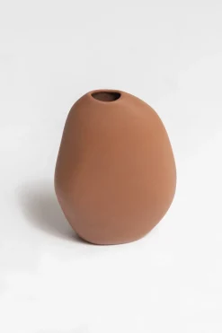 NED Collections Harmie Small Scarlett Brick Vase 12x8cm