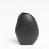NED Collections Harmie Stone Black Vase