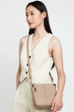 Saben Harrie Taupe Crossbody Bag