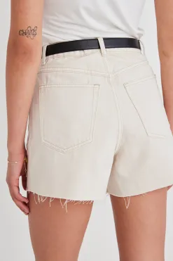 Among the Brave Haze Ecru Denim Short