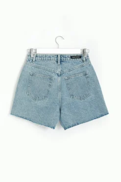 Among the Brave Haze Mid Blue Denim Short