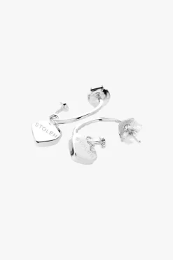 Stolen Girlfriends Club Heart Anchor Sleeper Earrings