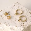 Humble + Heart Heart Sleeper Stud Set Gold Earrings