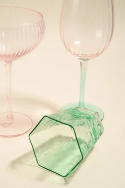 Willow u0026 Mae Hexangular Green Dimpled Tumbler